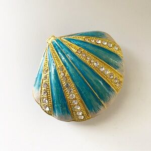 Blue Shell Trinket Box